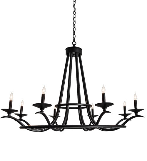 Meyda Tiffany - 225442 - Eight Light Chandelier - Octavia - Blackwash