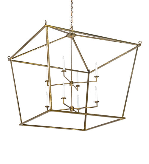 Meyda Tiffany - 226019 - Eight Light Pendant - Kitzi - Brass