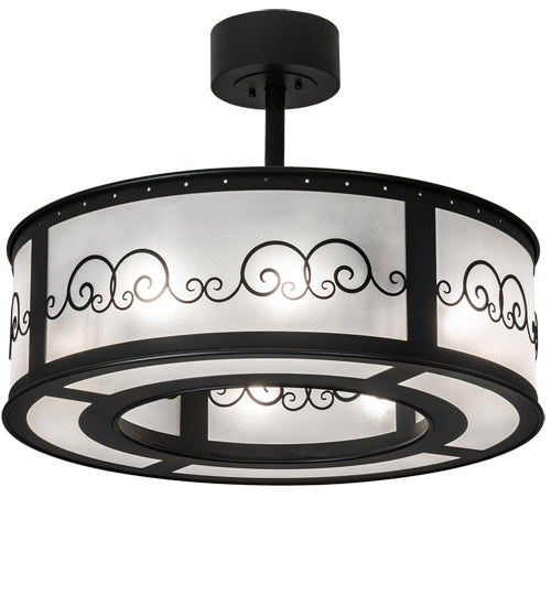 Meyda Tiffany - 226354 - Eight Light Pendant - Putrelo - Old Wrought Iron