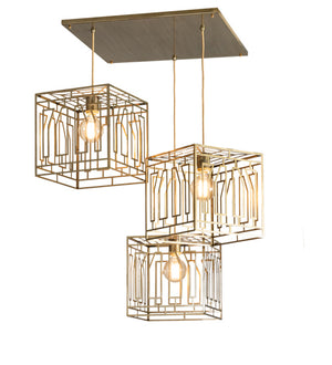 Meyda Tiffany - 227013 - LED Pendant - Pablo - Brushed Brass