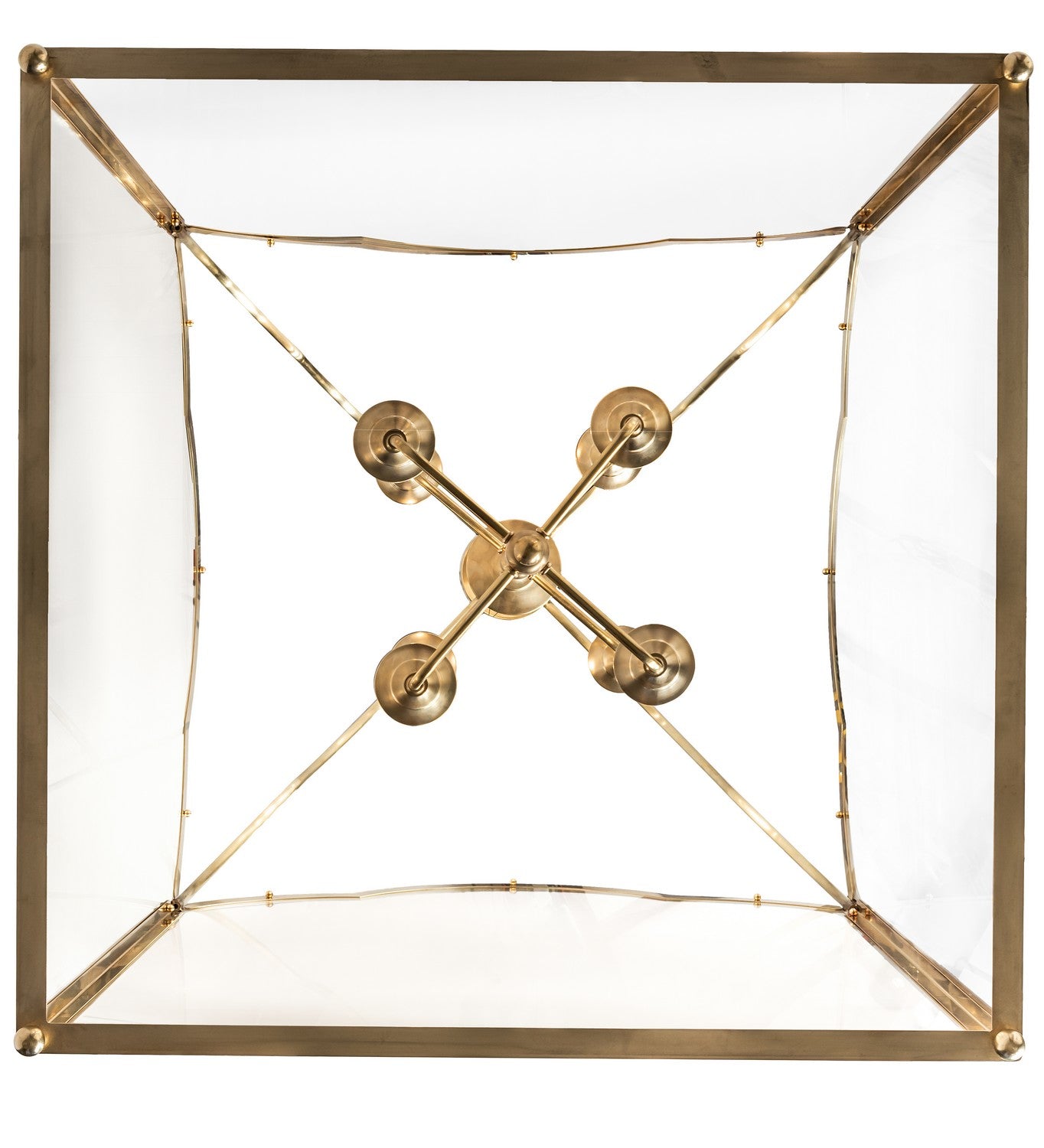 Meyda Tiffany - 227464 - Eight Light Pendant - Claudette - Raw Brass