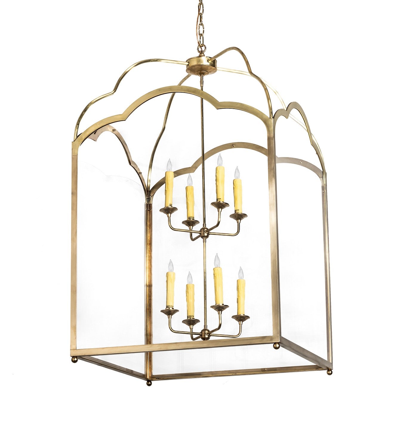 Meyda Tiffany - 227464 - Eight Light Pendant - Claudette - Raw Brass