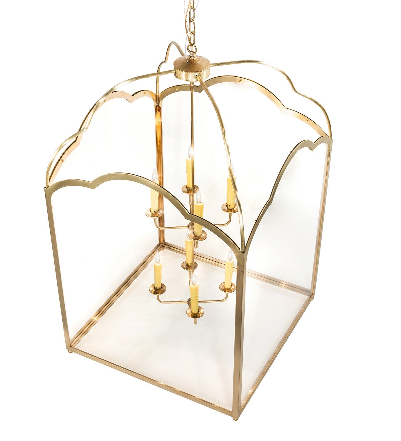 Meyda Tiffany - 227464 - Eight Light Pendant - Claudette - Raw Brass