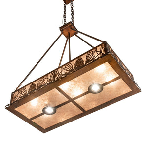 Meyda Tiffany - 227680 - Eight Light Pendant - Mountain Pine - Vintage Copper