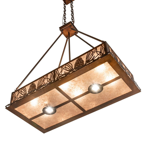 Meyda Tiffany - 227680 - Eight Light Pendant - Mountain Pine - Vintage Copper