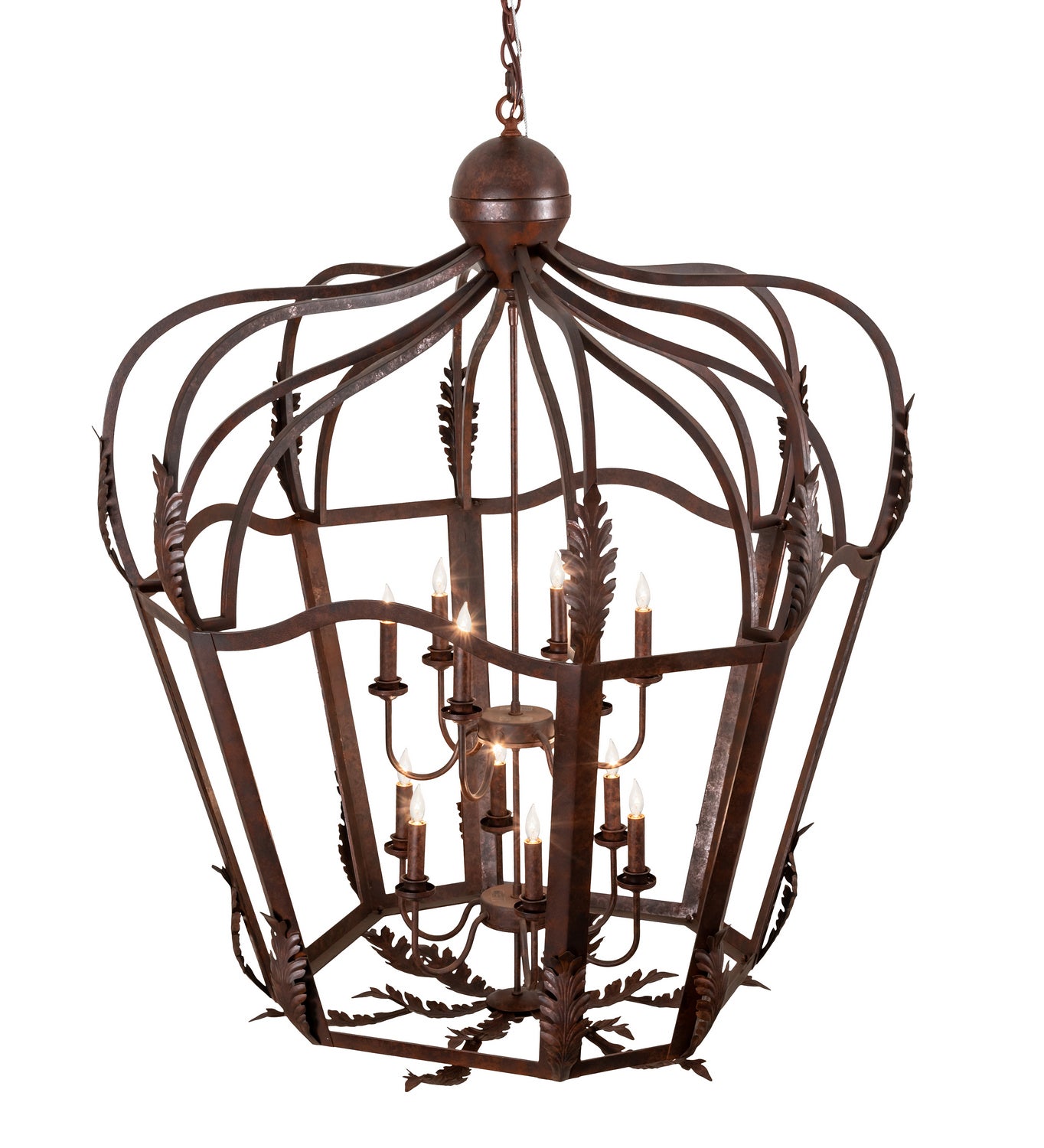 Meyda Tiffany - 227873 - 12 Light Pendant - Citadel - Rusty Nail Textured