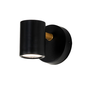 Meyda Tiffany - 227971 - LED Wall Sconce - Kellen - Flat Black And Goldtastic