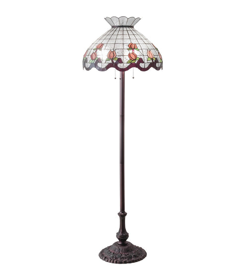 Meyda Tiffany - 228096 - Three Light Floor Lamp - Roseborder