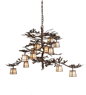 Meyda Tiffany - 228470 - 12 Light Chandelier - Pine Branch - Vintage Copper