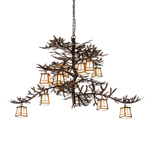 Meyda Tiffany - 228470 - 12 Light Chandelier - Pine Branch - Vintage Copper