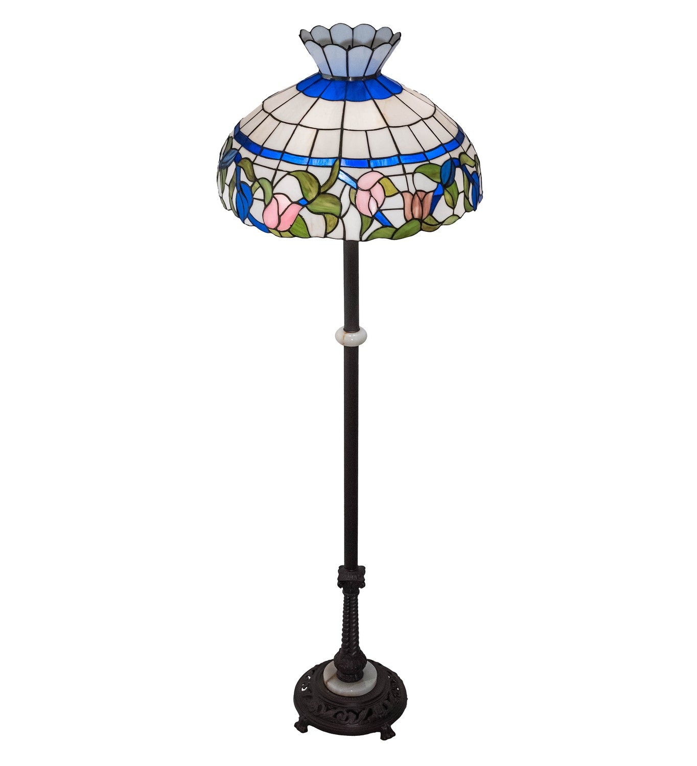 Meyda Tiffany - 228512 - Three Light Floor Lamp - Rose Vine