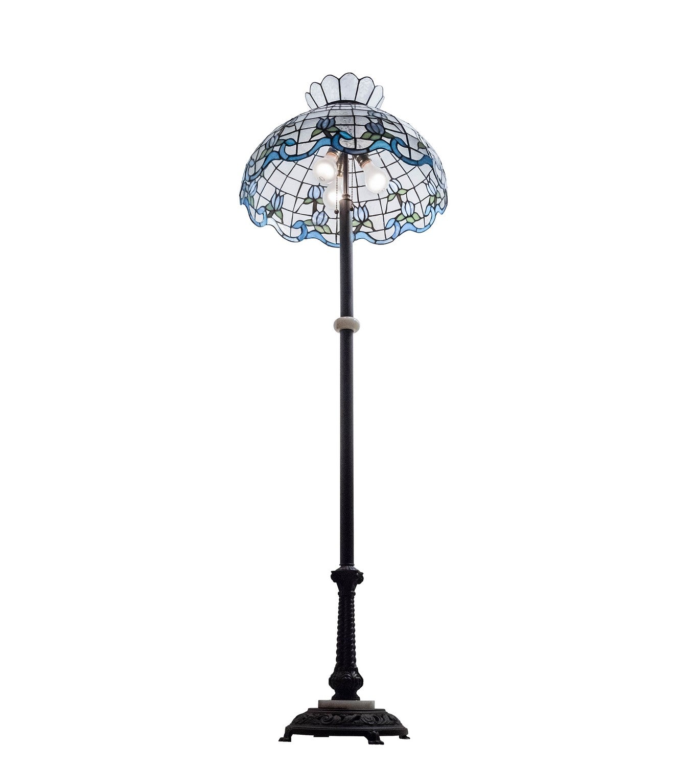 Meyda Tiffany - 228513 - Three Light Floor Lamp - Roseborder