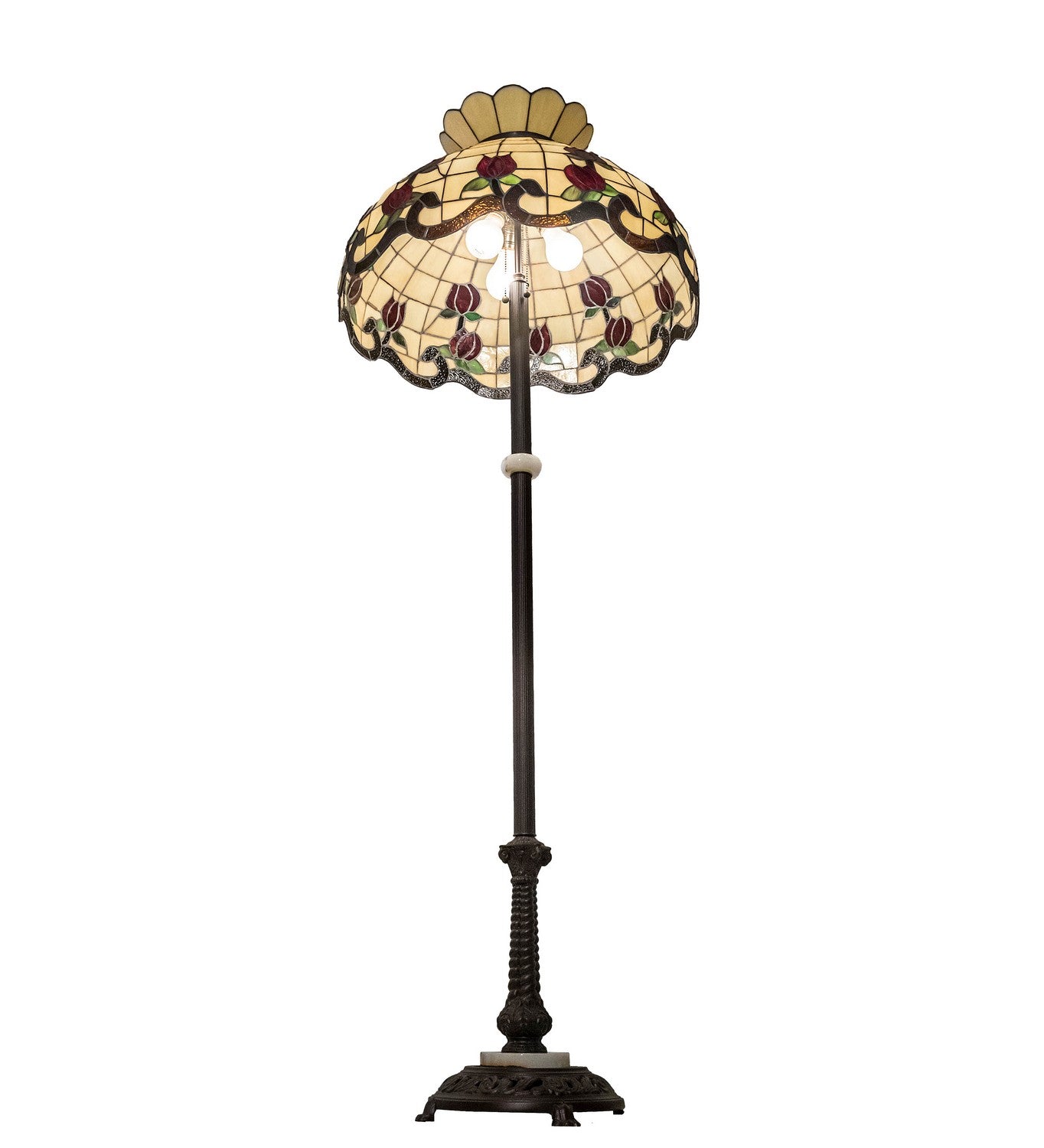 Meyda Tiffany - 228520 - Three Light Floor Lamp - Roseborder