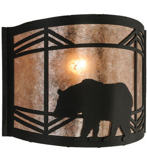 Meyda Tiffany - 22937 - One Light Wall Sconce - Lone Bear - Black