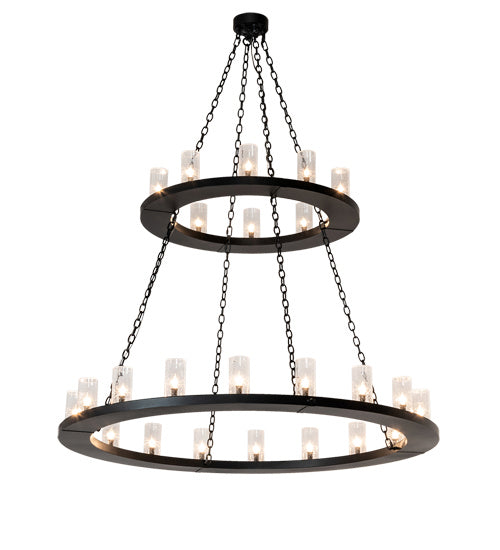 Meyda Tiffany - 229405 - LED Chandelier - Loxley - Textured Black