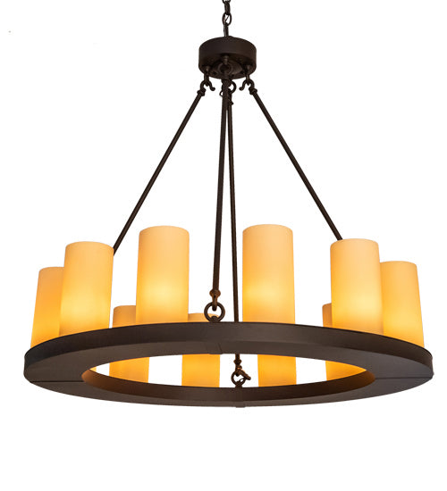 Meyda Tiffany - 230212 - 12 Light Chandelier - Loxley - Oil Rubbed Bronze