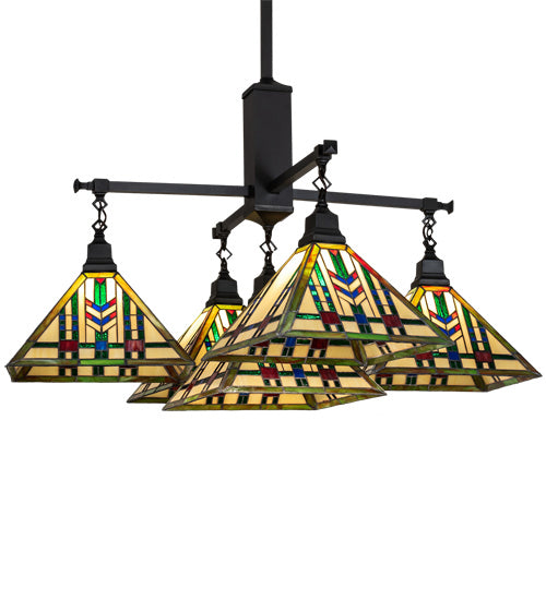 Meyda Tiffany - 231684 - Five Light Chandelier - Prairie Wheat - Craftsman Brown