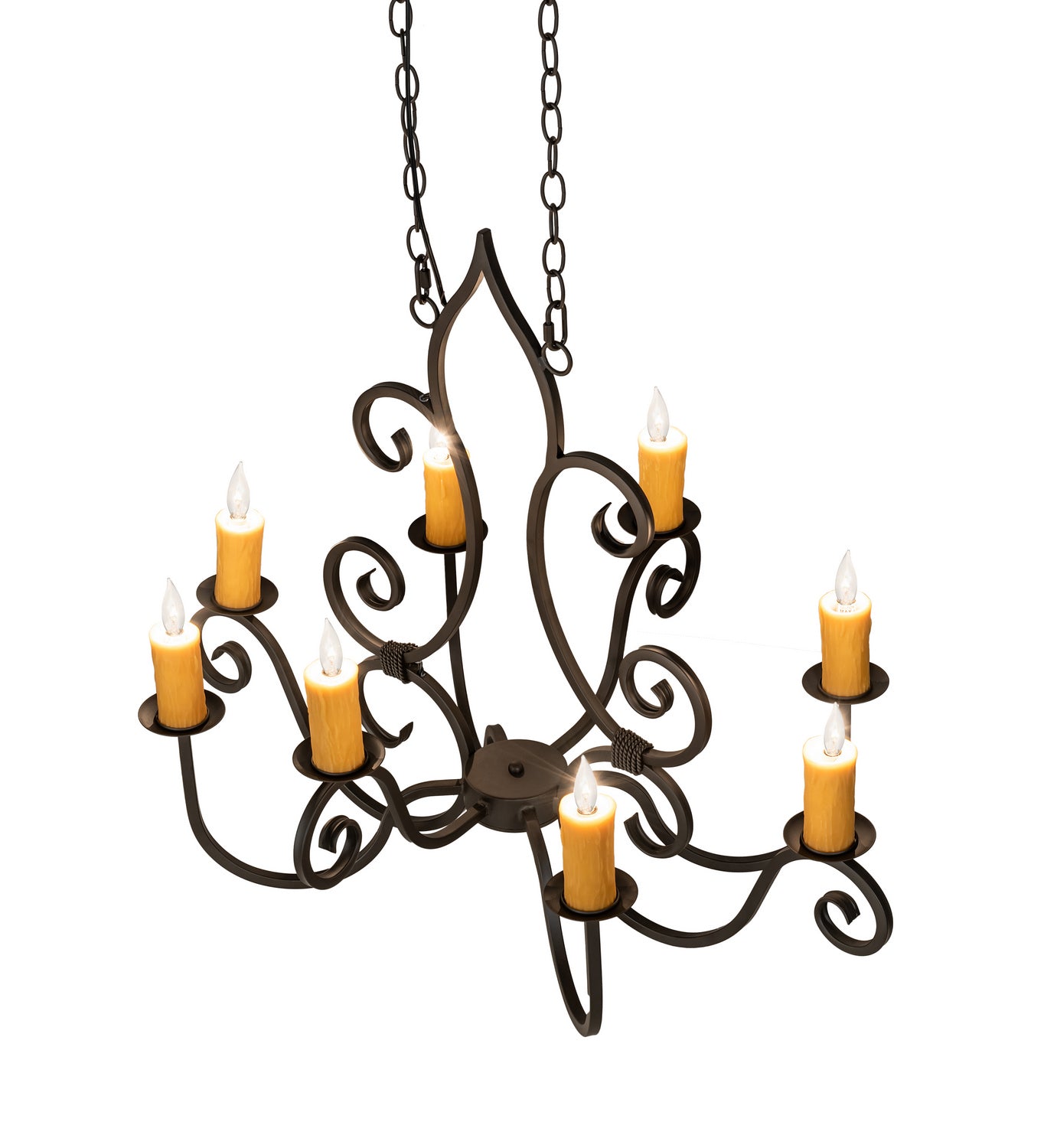 Meyda Tiffany - 231962 - Eight Light Chandelier - Clifton - Oil Rubbed Bronze