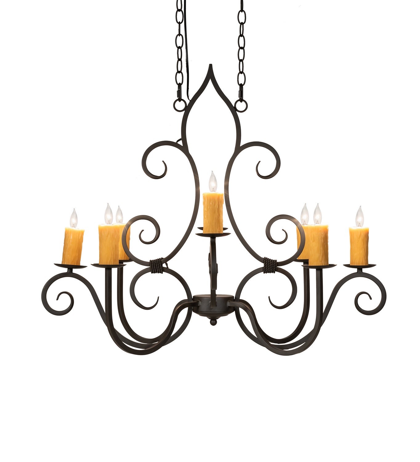 Meyda Tiffany - 231962 - Eight Light Chandelier - Clifton - Oil Rubbed Bronze