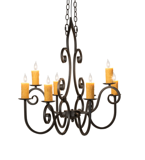 Meyda Tiffany - 231962 - Eight Light Chandelier - Clifton - Oil Rubbed Bronze