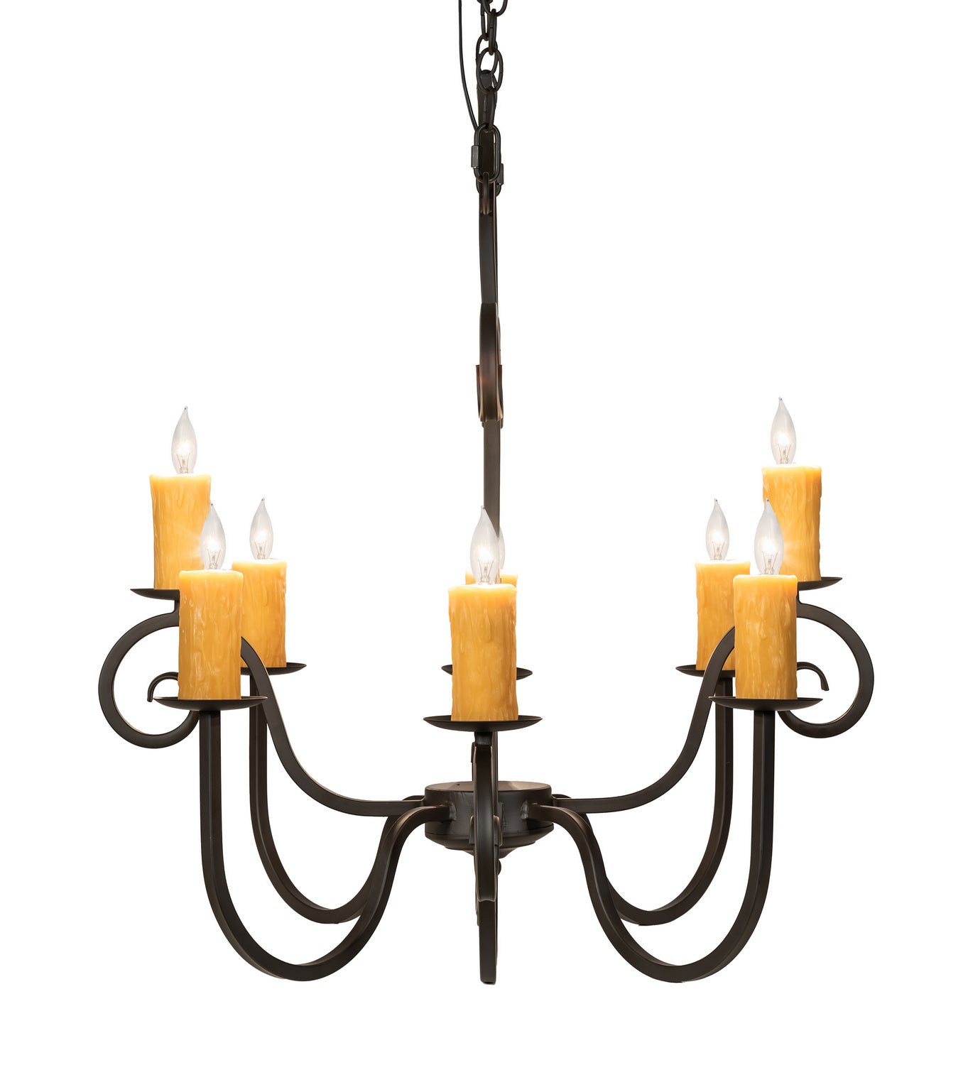 Meyda Tiffany - 231962 - Eight Light Chandelier - Clifton - Oil Rubbed Bronze