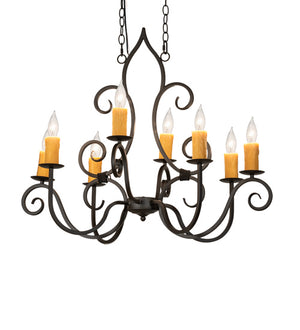 Meyda Tiffany - 231962 - Eight Light Chandelier - Clifton - Oil Rubbed Bronze