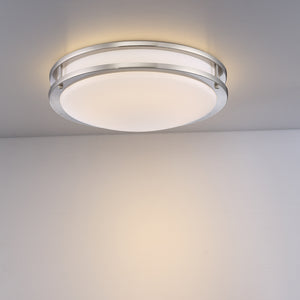Eurofase - 30125-30-018 - WARDEN,LED FLUSH,MEDIUM,30K,SN - WARDEN - Satin Nickel