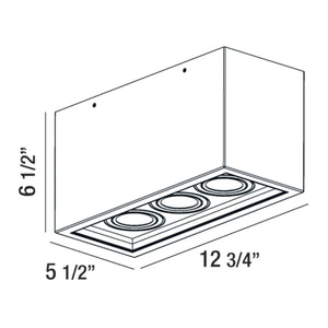 Eurofase - 32689-013 - SANTO,3LT LED FLUSHMNT,33W,WHT - SANTO - White