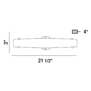 Eurofase - 33228-013 - ABSOLVE,1LT LED SCONCE,20W,CHR - ABSOLVE - Chrome