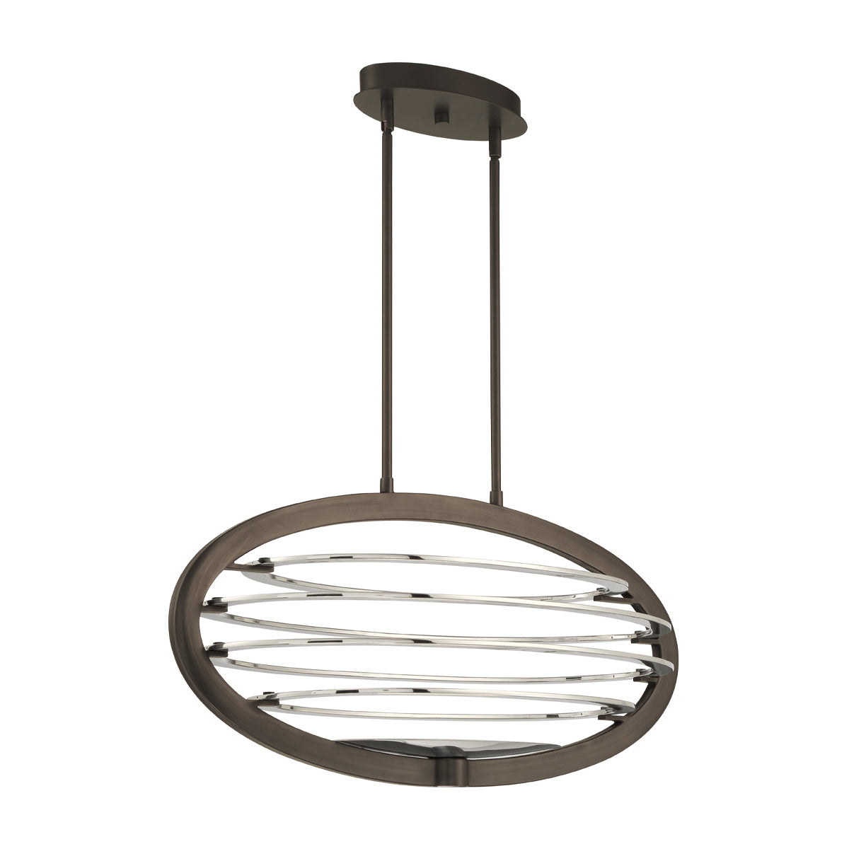 Eurofase - 38153-020 - LED Chandelier - Ombra - Dark Bronze/Polished Nickel