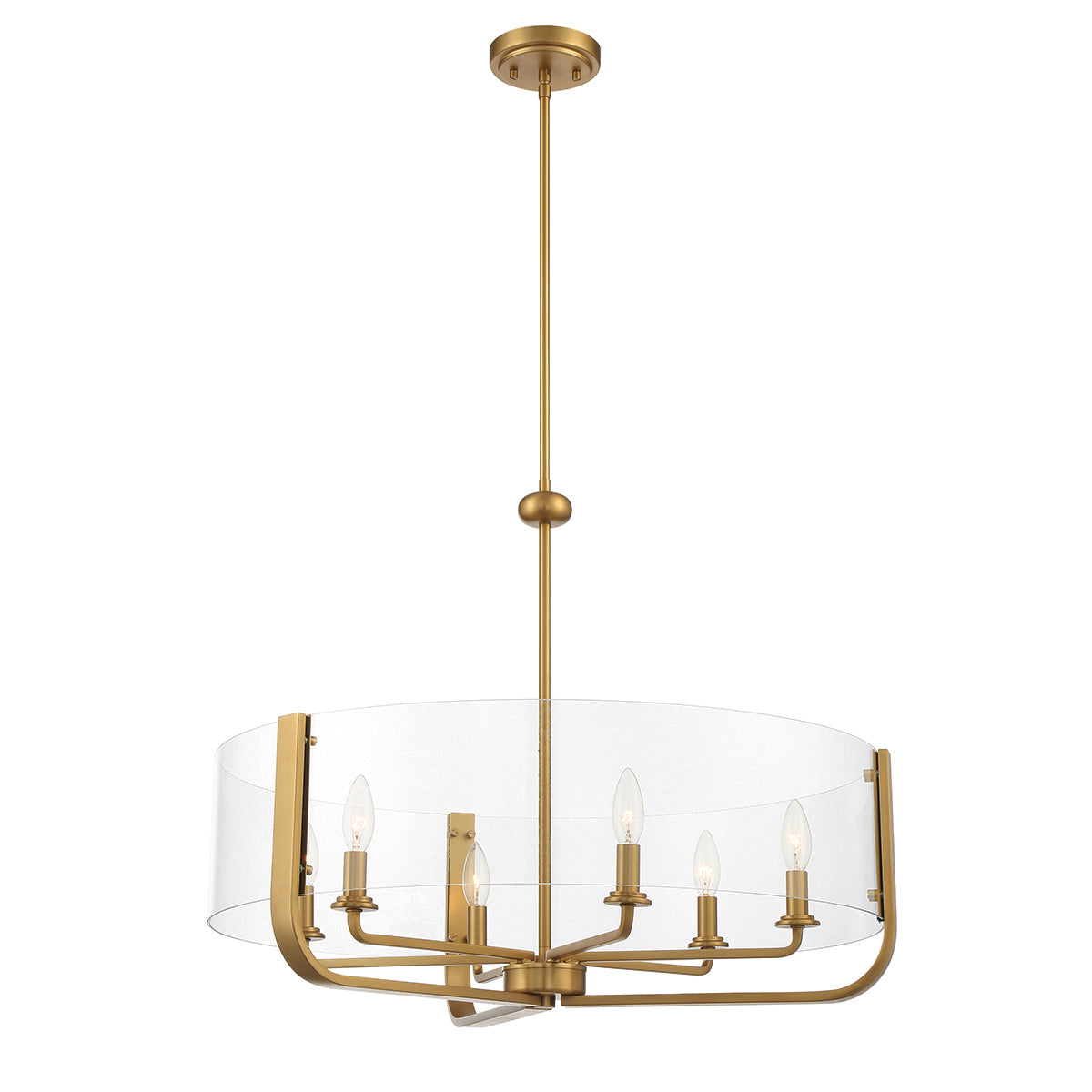 Eurofase - 38155-017 - CAMPISI-CHD-6LT-28IN-GD-CL - CAMPISI - Gold