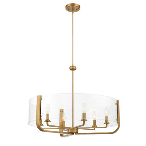 Eurofase - 38155-017 - CAMPISI-CHD-6LT-28IN-GD-CL - CAMPISI - Gold
