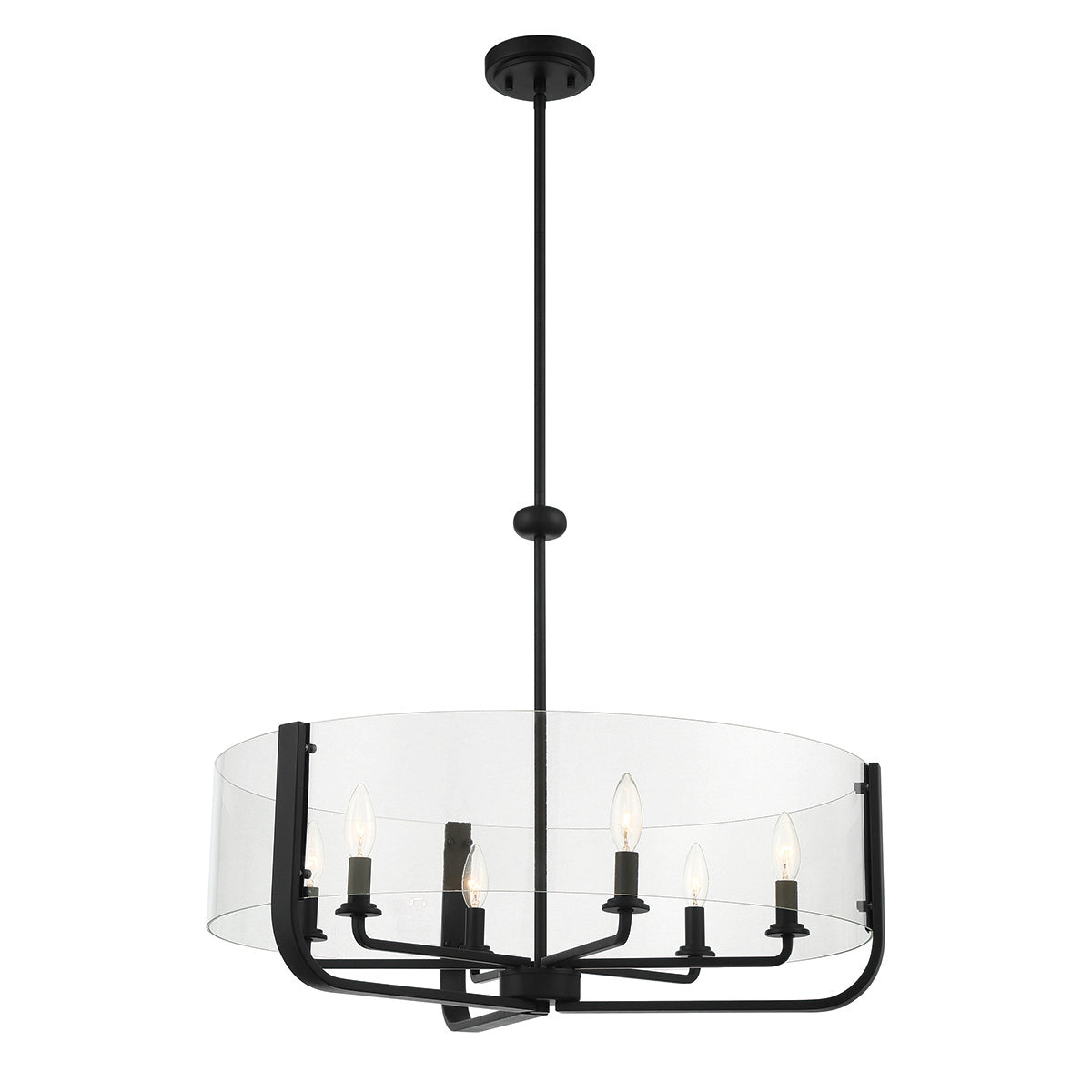 Eurofase - 38155-031 - CAMPISI-CHD-6LT-28IN-BK-CL - CAMPISI - Black