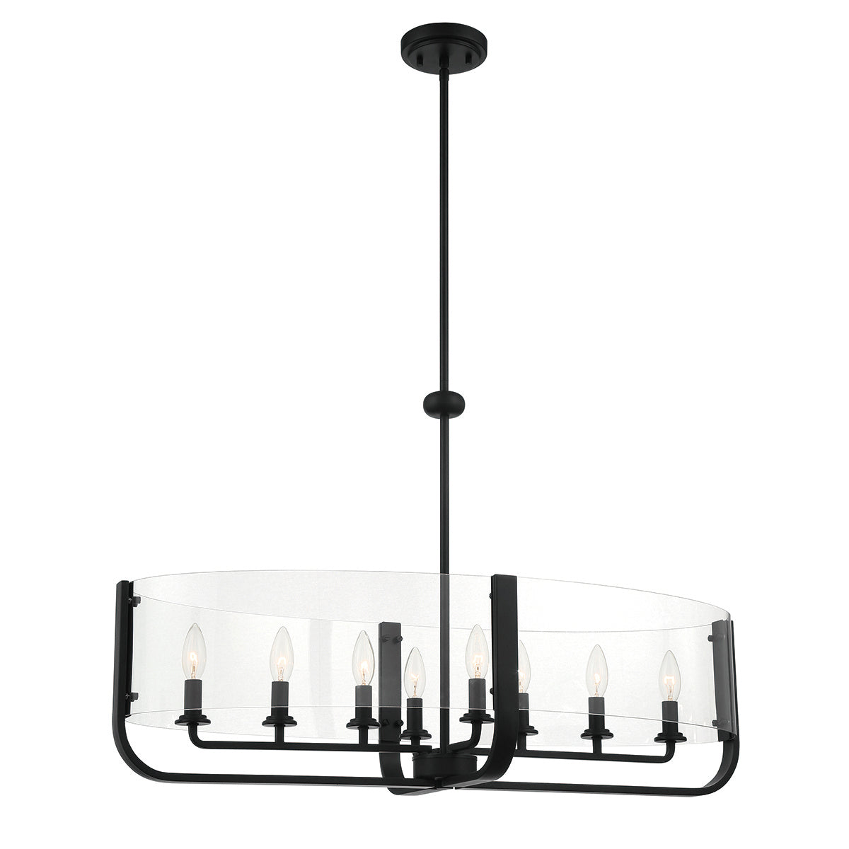 Eurofase - 38157-035 - Eight Light Chandelier - Campisi - Black