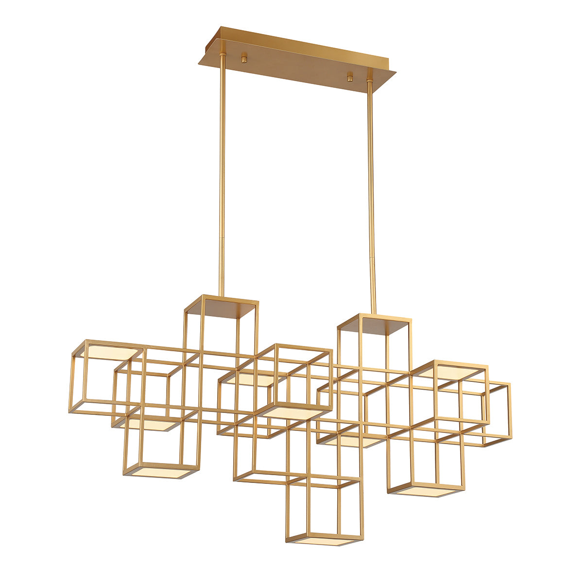 Eurofase - 38258-015 - FERRO,9LT LINEAR LED CHA,GLD - FERRO - Gold