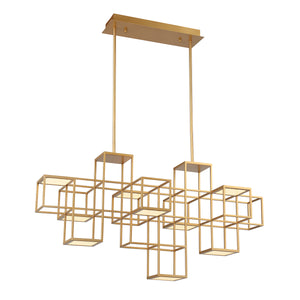 Eurofase - 38258-015 - FERRO,9LT LINEAR LED CHA,GLD - FERRO - Gold