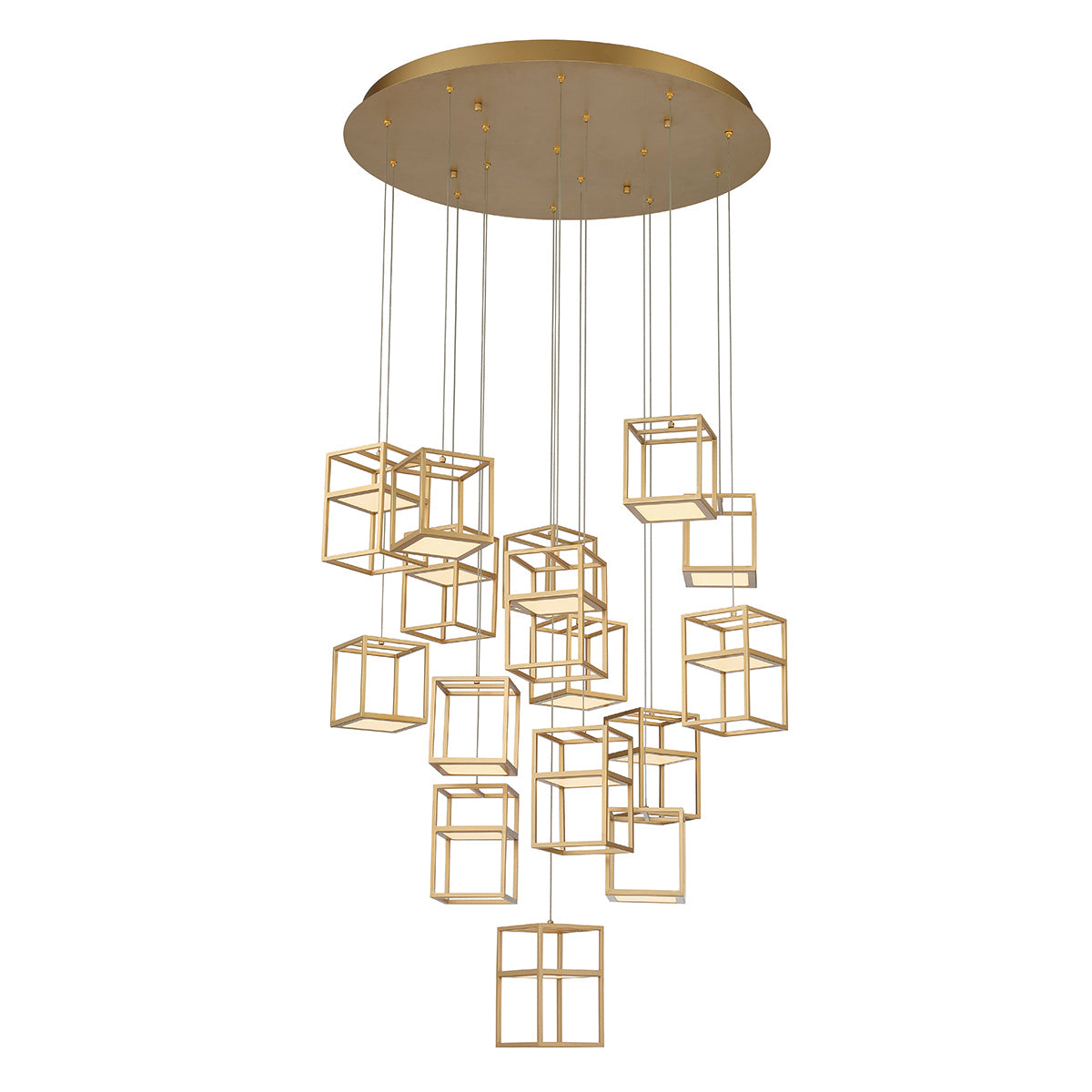 Eurofase - 38259-012 - FERRO-CHD-16LT-32IN-GD - FERRO - Gold