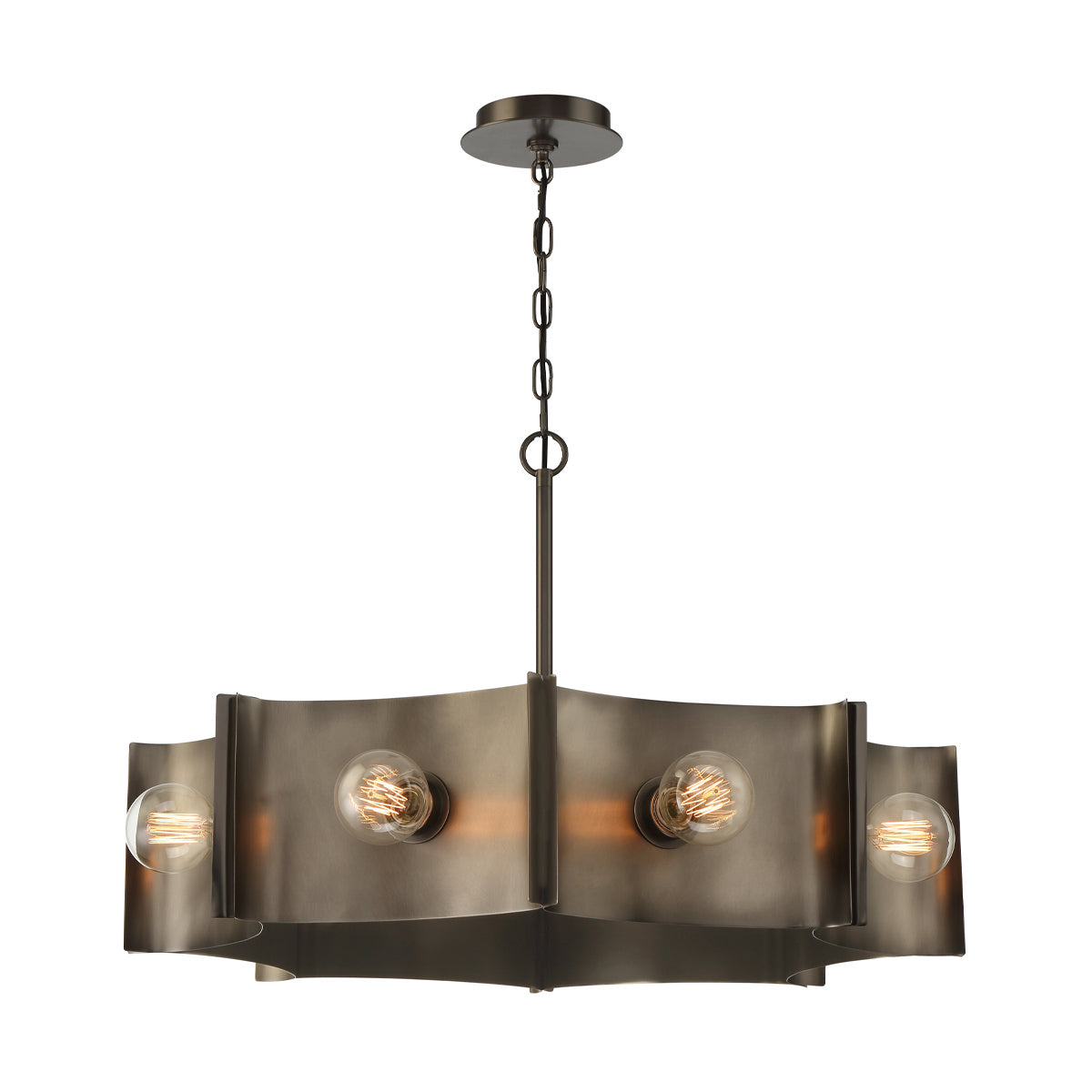 Eurofase - 38428-012 - Eight Light Chandelier - Metallo - Vintage Nickel