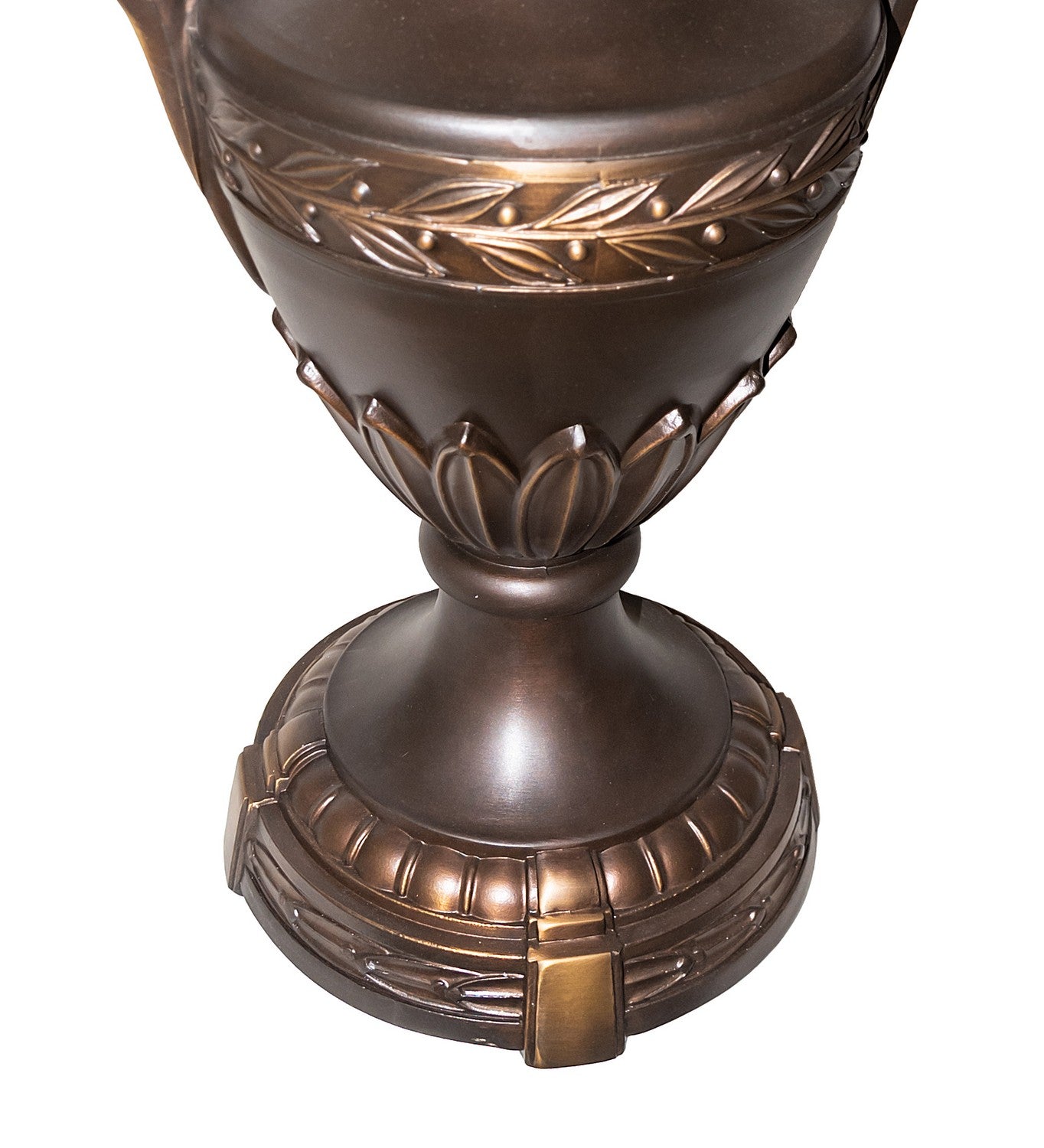 Meyda Tiffany - 26333 - Table Base Hardware - Victor Laurel - Highlighted Mahogany Bronze