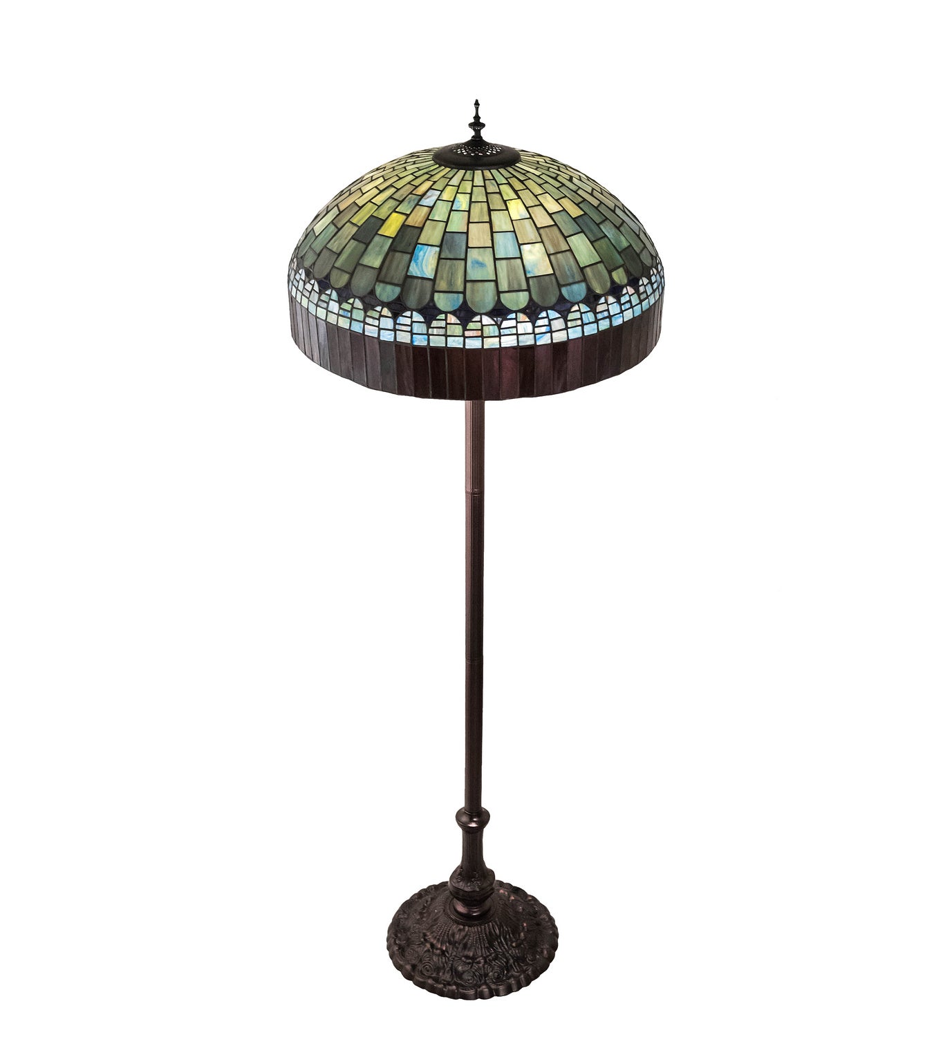 Meyda Tiffany - 26491 - Three Light Floor Lamp - Tiffany Candice - Mahogany Bronze