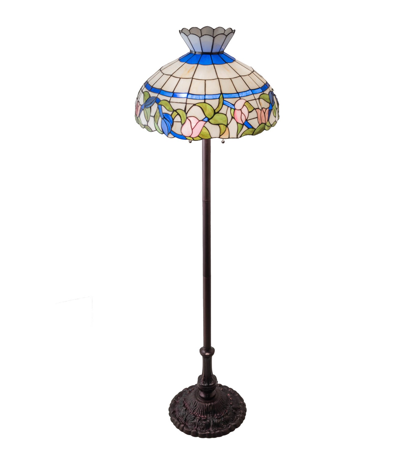 Meyda Tiffany - 37718 - Three Light Floor Lamp - Rose Vine