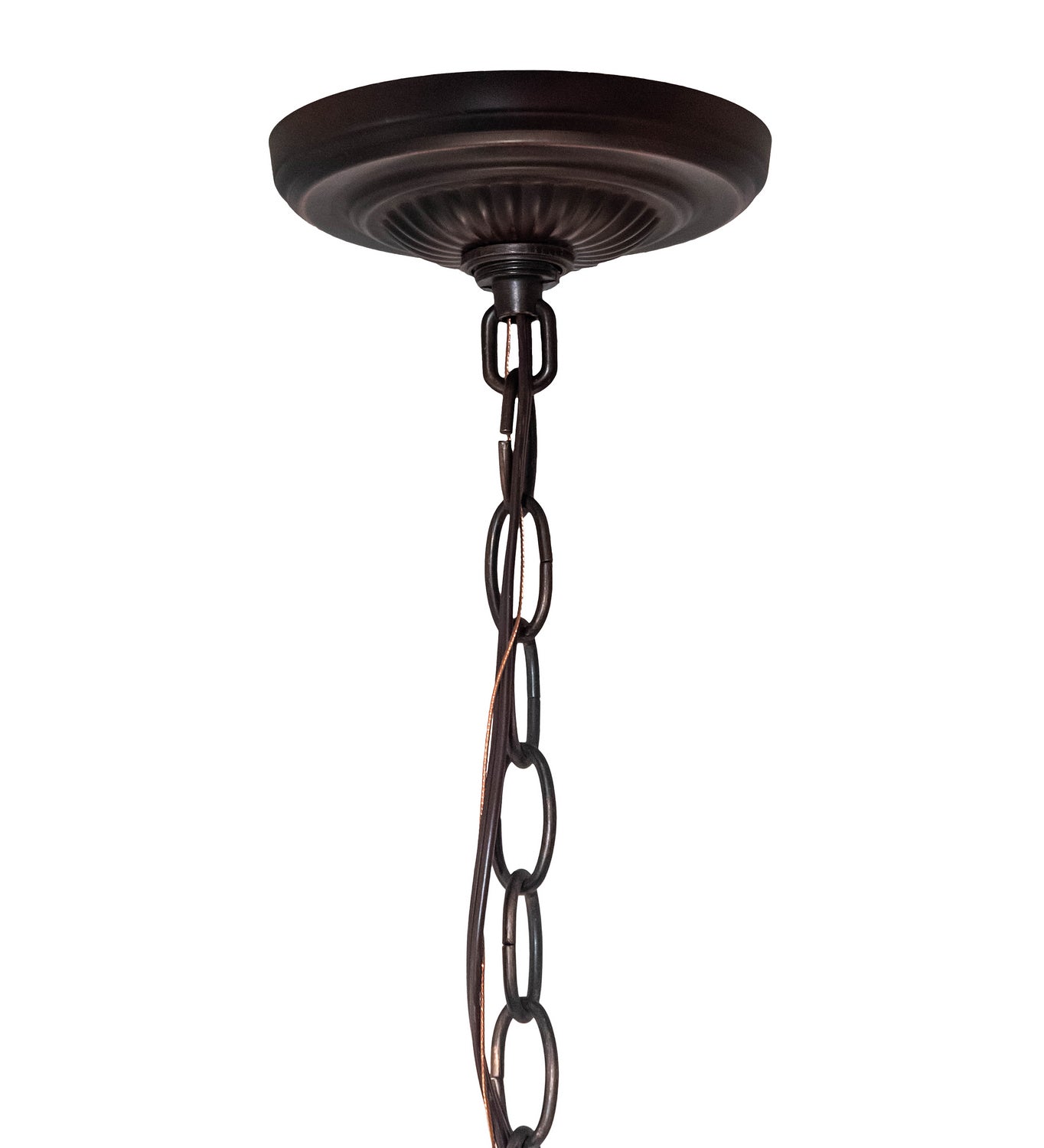 Meyda Tiffany - 46579 - Three Light Pendant - Roseborder - Mahogany Bronze