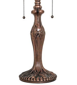 Meyda Tiffany - 50688 - One Light Table Base Hardware - Fleur - Mahogany Bronze