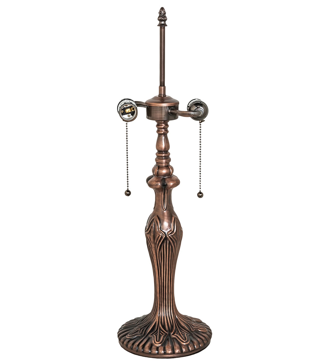 Meyda Tiffany - 50688 - One Light Table Base Hardware - Fleur - Mahogany Bronze