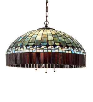 Meyda Tiffany - 68656 - Three Light Pendant - Tiffany Candice - Mahogany Bronze