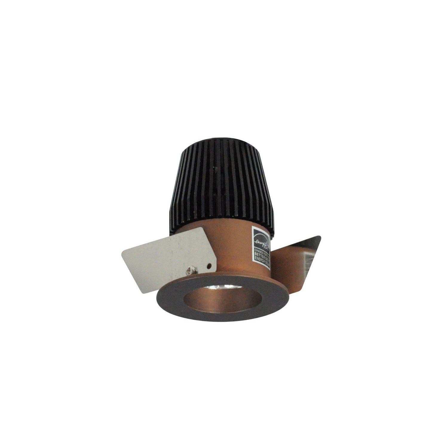 Nora Lighting - NIO-1RNG27XBZ - 1" Round Straight Regressed - Rec Iolite - Bronze Reflector / Bronze Flange