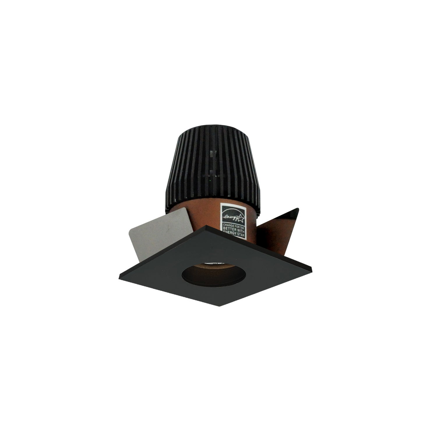 Nora Lighting - NIO-1SNG27XBZ - 1" Square Straight Regressed - Rec Iolite - Bronze Reflector / Bronze Flange