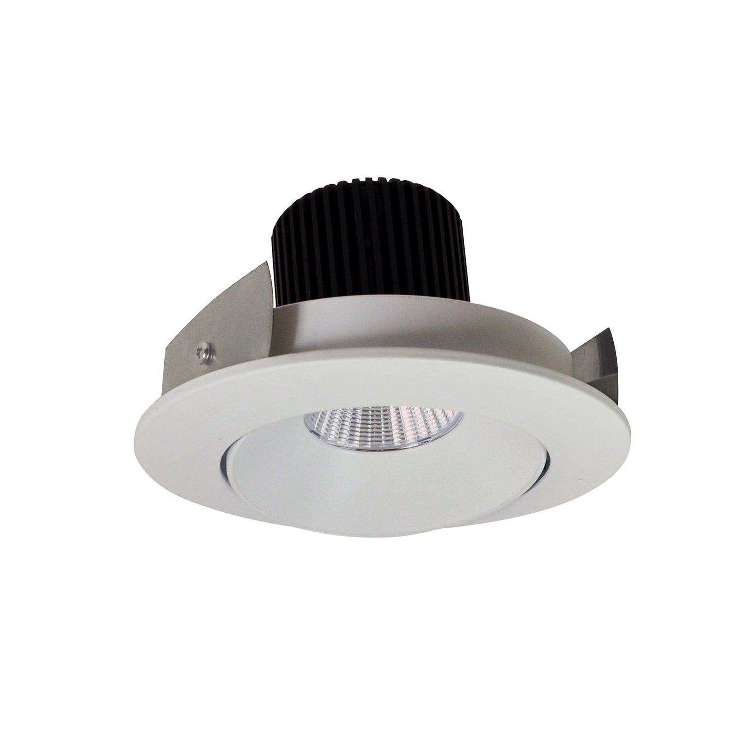 Nora Lighting - NIO-4RC27XWW/10 - 4" Adj. Round Cone Regressed - Rec Iolite - White Reflector / White Flange