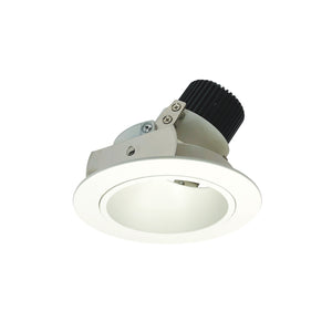 Nora Lighting - NIO-4RD50XMPW - 4" Adj. Round Deep Regress - Rec Iolite - Matte Powder White Reflector / Matte Powder White Flange