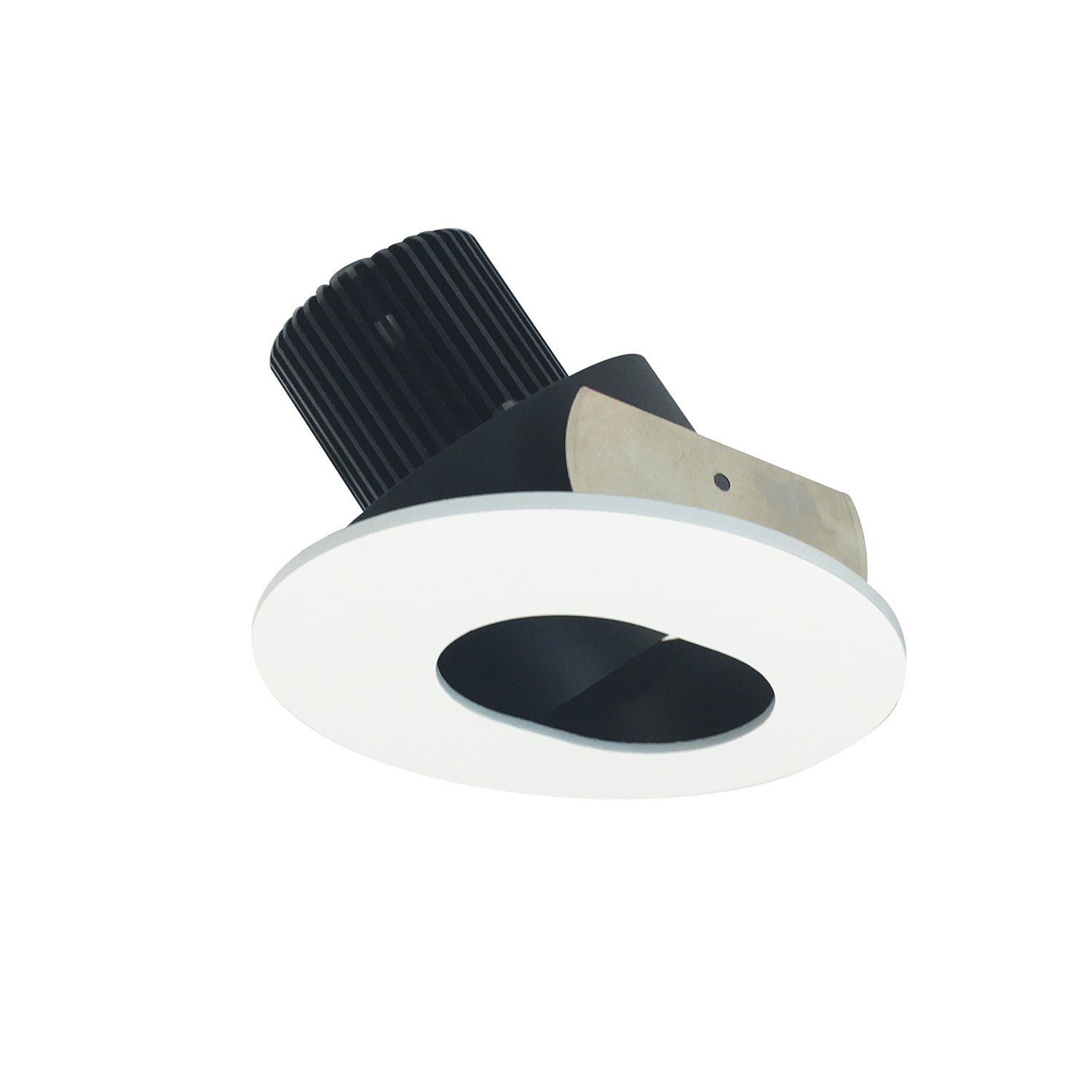 Nora Lighting - NIO-4RSL27XBMPW/10 - 4" Round Slot, - Rec Iolite - Black Slot Aperture / Matte Powder White Flange